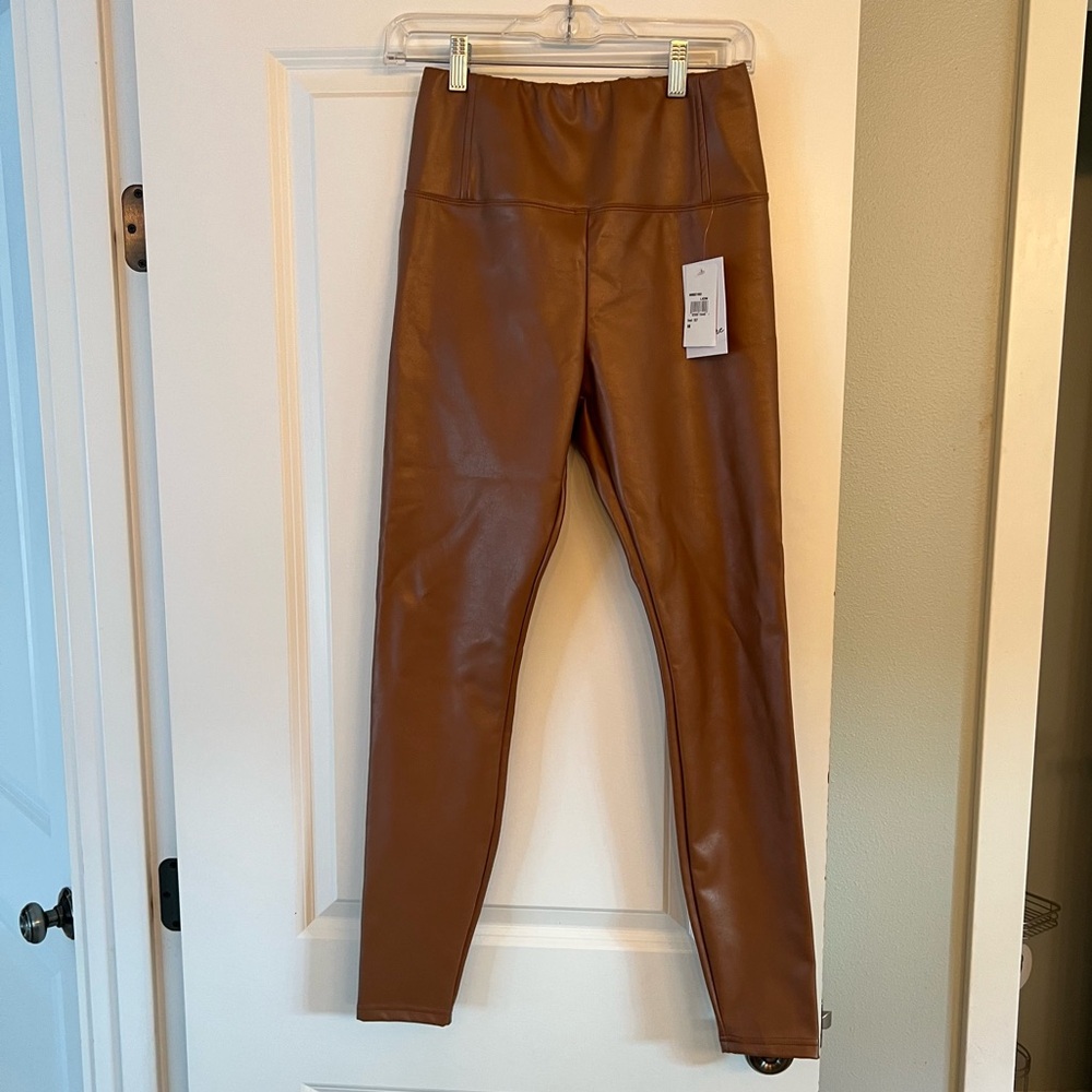 Love, Fire Tan Faux Leather Pants